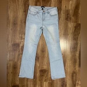 True Religion BECCA Mid Rise Bootcut Light Blue Denim Women's Jeans